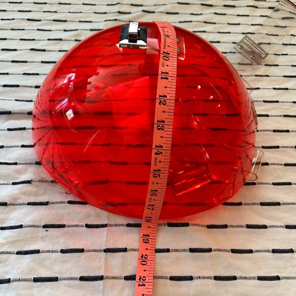 Ilanio Red Light Orbis Backpack Futuristic Future Acrylic Plastic Bubble Unisex main image 4